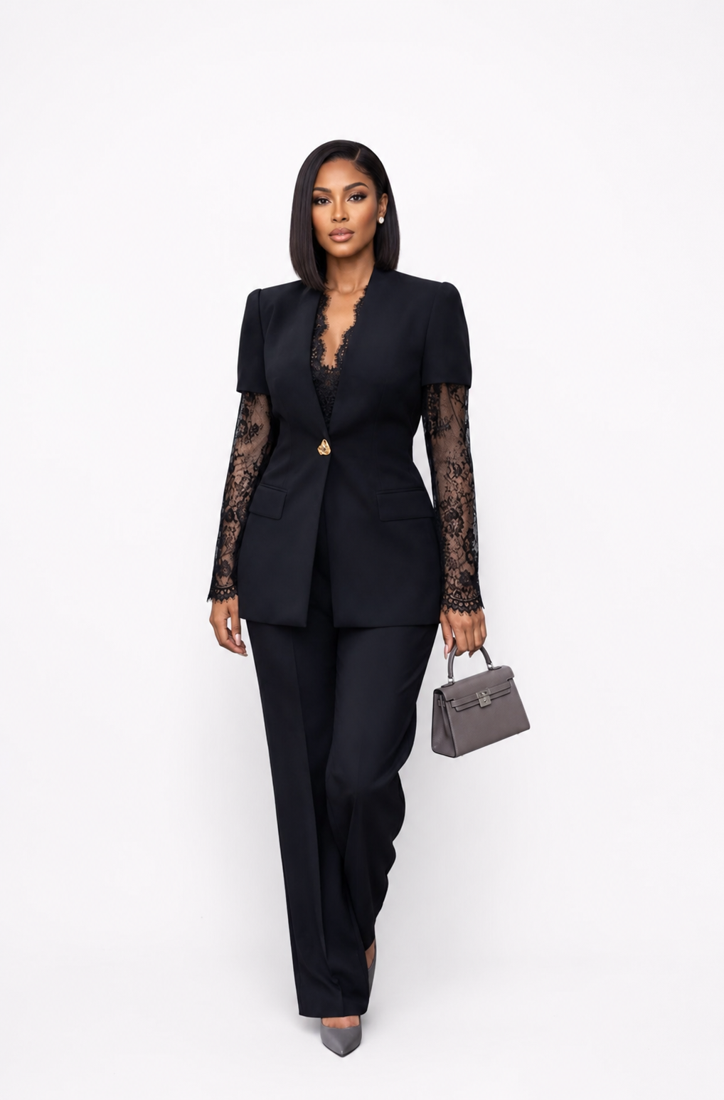 classy black suit